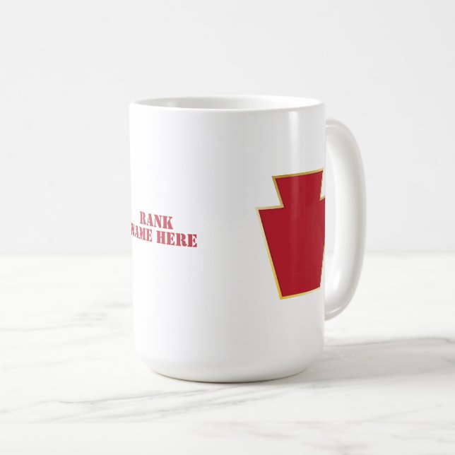 Taza De Café 28ª Tarjeta de División de Infantería (Anverso derecho)