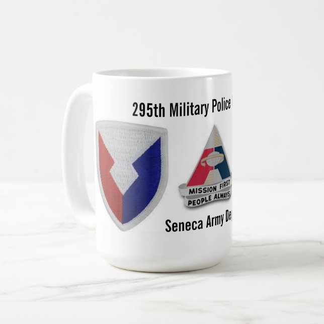 Taza De Café 295o Depósito del ejército del Seneca de la (Anverso izquierdo)