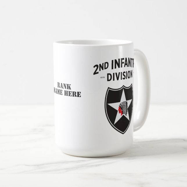 Taza De Café 2.ª División de Infantería - Personalizable (Anverso derecho)