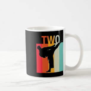 Taza De Café 2.º regalo de cumpleaños Karate Retro Taekwondo Ma