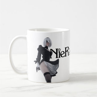 Taza De Café 2 B Nier Automata White Glossy Mug