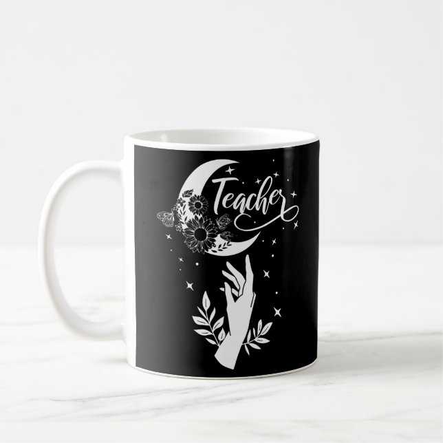 Taza De Café 2- Camisa de profesor Inspirador, profesor Minimal (Izquierda)
