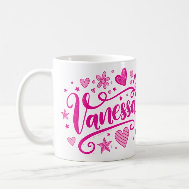 Taza De Café 2 Color Vanessa 1 (Izquierda)