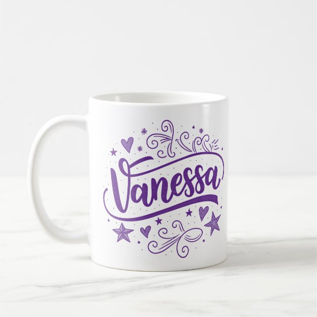 Taza De Café 2 Color Vanessa 2 (Izquierda)