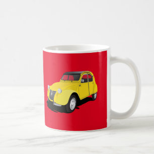 Taza De Café 2 CV amarillo - diy mug