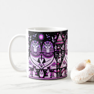 Taza De Café 2 egipcios con gatos