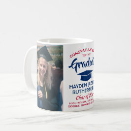 Taza De Café 2 Foto Graduación Felicitaciones a los blancos y a