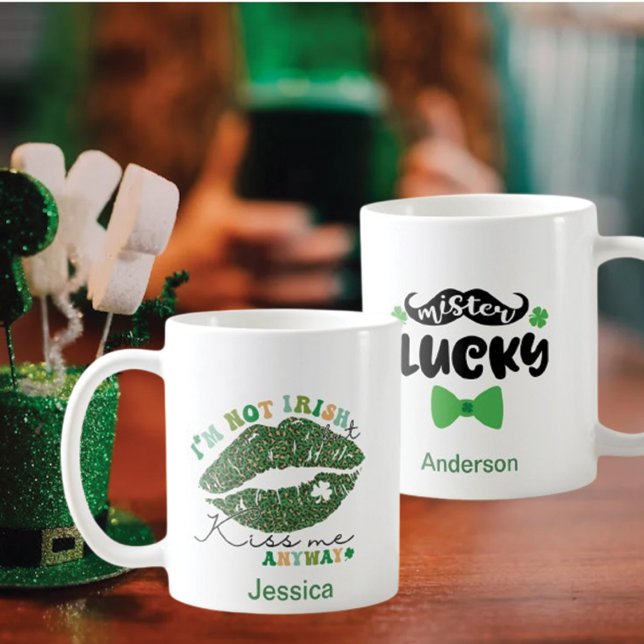 Taza De Café 2 Foto: Patrick's Day Green Kiss, yo señor afortun (Subido por el creador)
