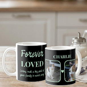 Taza De Café 2 Foto Recuerdo de Pérdida de Mascota Memorial neg