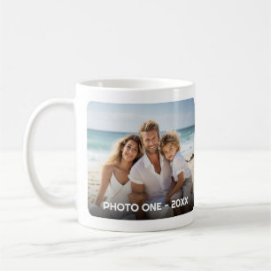 Taza De Café 2 Fotos - Diseño minimalista de moda con año