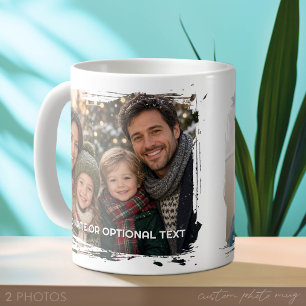 Taza De Café 2 Fotos y Texto - Pincelada Horizontal
