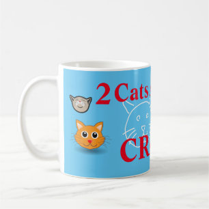 Taza De Café 2 Gatos Alejados De Los Locos