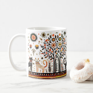 Taza De Café 2 gatos egipcios con piramides