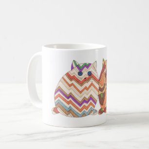 Taza De Café 2 Gatos Grasos #1 Café Mug