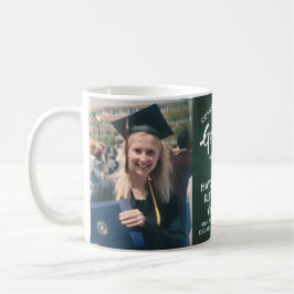 Taza De Café 2 Graduación fotográfica cepillado Plata blanca ve