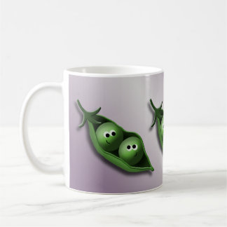 Taza De Café 2 guisantes en un amor y una amistad de la vaina