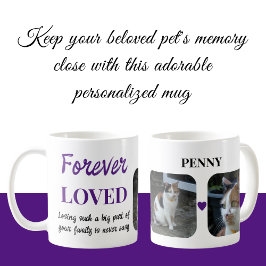 Taza De Café 2 Mascota fotográfico Perder Mascota Keepsake Memo