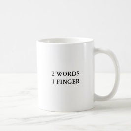 Taza De Café 2 Palabras 1 Dedo Divertido