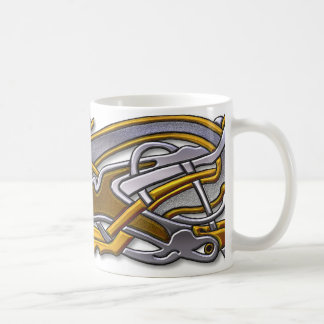 Taza De Café 2 Perros celtas - Oro y plata