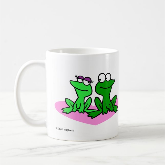Taza De Café 2 ranas Love Pad Mugs (Izquierda)