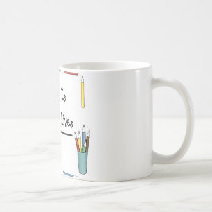 Taza De Café 2 Teach es 2 vidas 4 del tacto nunca