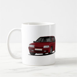 Taza De Café 2 x rojo oscuro BX GTi