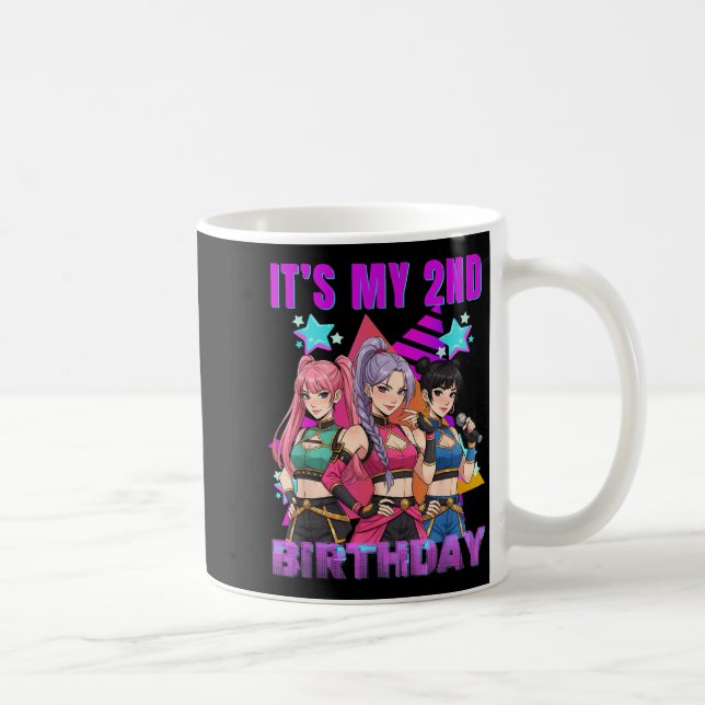 Taza De Café 2 Years Old Birthday K P Kids 2nd Birthday Girls K (Derecha)