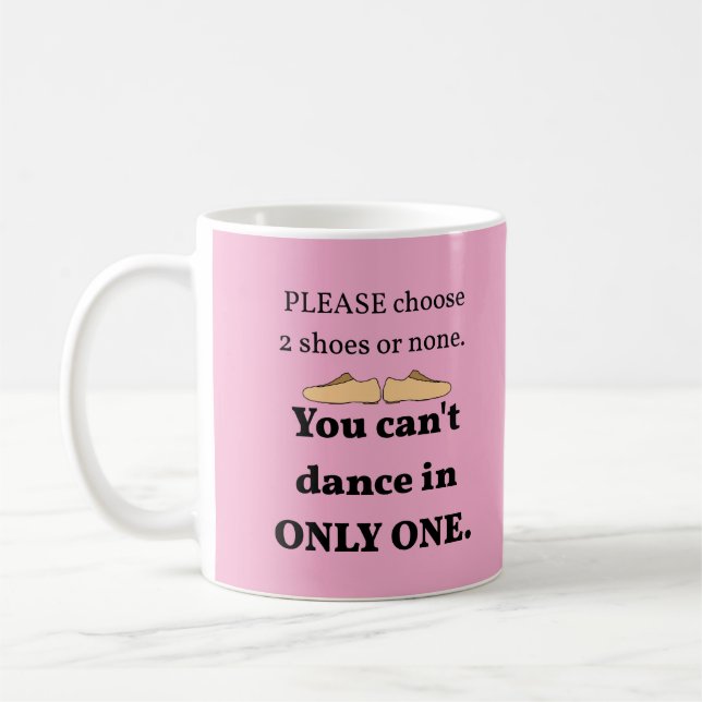 Taza De Café 2 Zapatos o ninguna Lt. Pers rosados. (Izquierda)