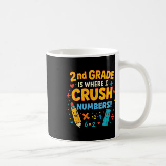 Taza De Café 2do Grado Es Donde Aplasto Números Matemáticas De