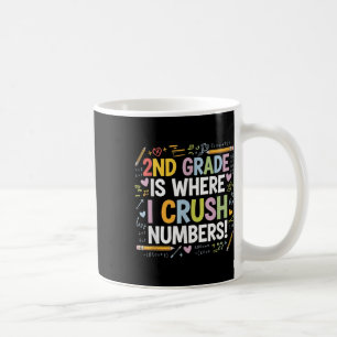 Taza De Café 2do Grado Es Donde Aplasto Números Matemáticas De 