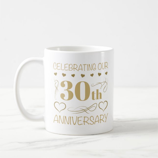 Taza De Café 30.º Aniversario Boda (Izquierda)
