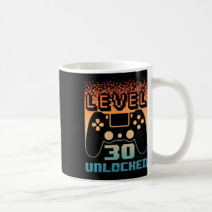 Taza De Café 30.º Cumpleaños Para Hombres Nivel 30 Jugador Desb