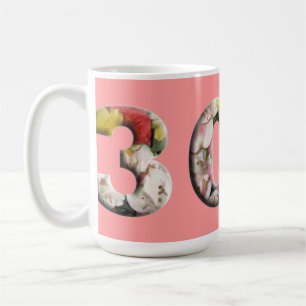 Taza De Café 30.º hito floral