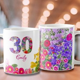 Taza De Café 30.º regalo de la hija de cumpleaños - número de f