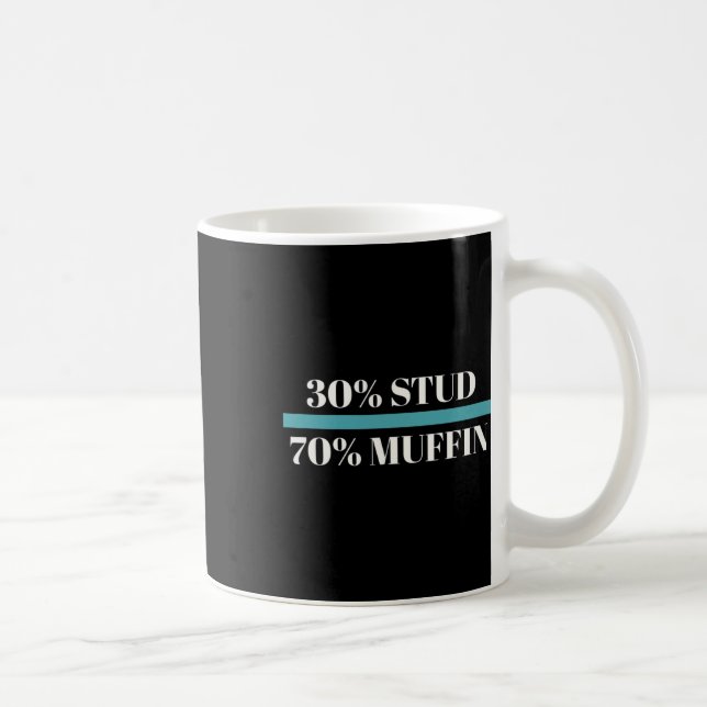 Taza De Café 30% Stud 70% Muffin Funny Día de San Valentín del  (Derecha)