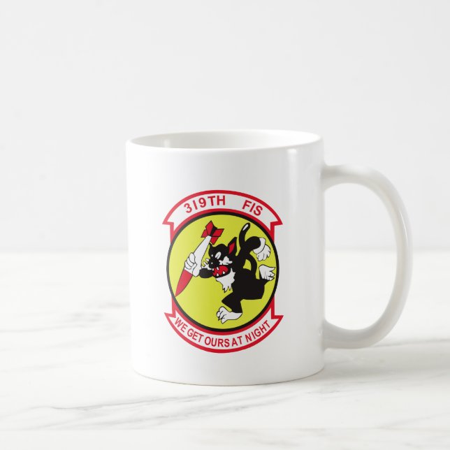 Taza De Café 319o Escuadrilla del interceptor de combatiente (Derecha)