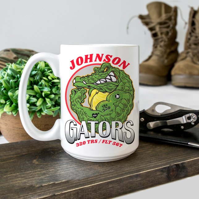 Taza De Café 320 Gators Air Force BMT Regalo Personalizado de G (320 TRS Gators Air Force Basic Military Training Graduation gift Airman graduate proud mom or dad)