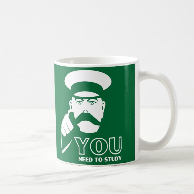 Taza De Café 325 ml Stirling University Student Green coffee mu (Derecha)
