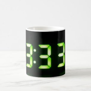 Taza De Café 333 Clock Display Coffee Mug