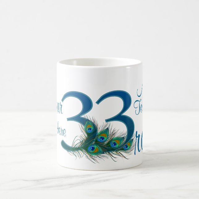 Taza De Café # 33 - 33ro aniversario de boda o 33ro cumpleaños (Centro)