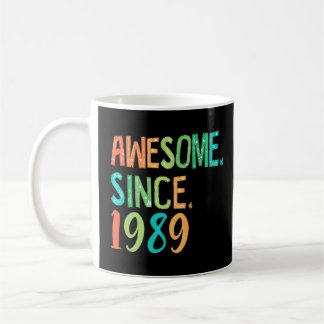 Taza De Café 33 Años Chica Decoración Floral Fantástica Desde