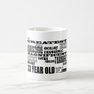 Taza De Café 33ro Años más grandes de la fiesta de cumpleaño