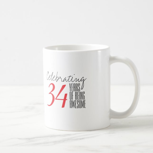 Taza De Café 34 años de ser asombroso (Derecha)