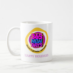 Taza De Café 365 días nuevos , razones para mejorar, se usan sa