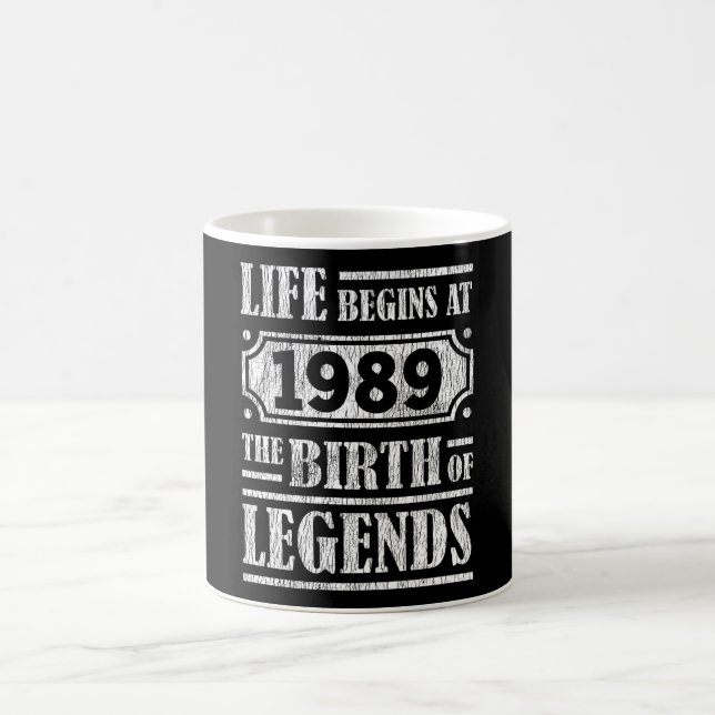 Taza De Café 36 Años De Edad 1989 Nacimiento De La Leyenda 36º  (Centro)