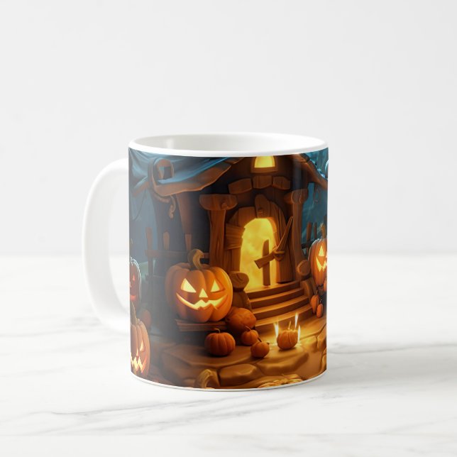 Taza De Café 3.ª Halloween Calabaza Haunge (Anverso izquierdo)