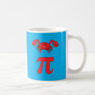 Taza De Café 3.14 Chiste de matemáticas divertidas de cangrejo 