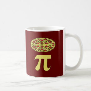 Taza De Café 3.14 Chiste de matemáticas divertidas Pi Pun Pizza
