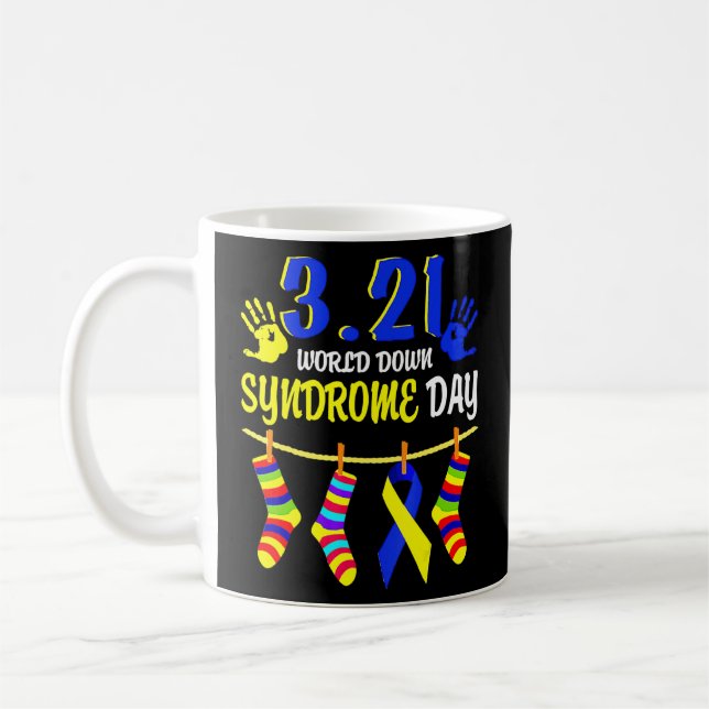 Taza De Café 3 21 Día Mundial del Síndrome de Down 2022 (Izquierda)