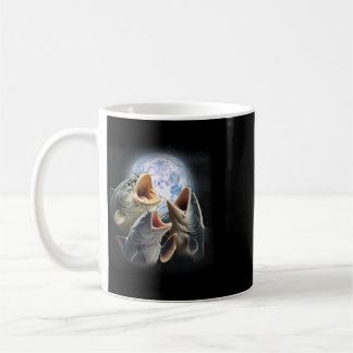 Taza De Café 3 Bagres Aullando En La Luna Divertido Bagre Pesca